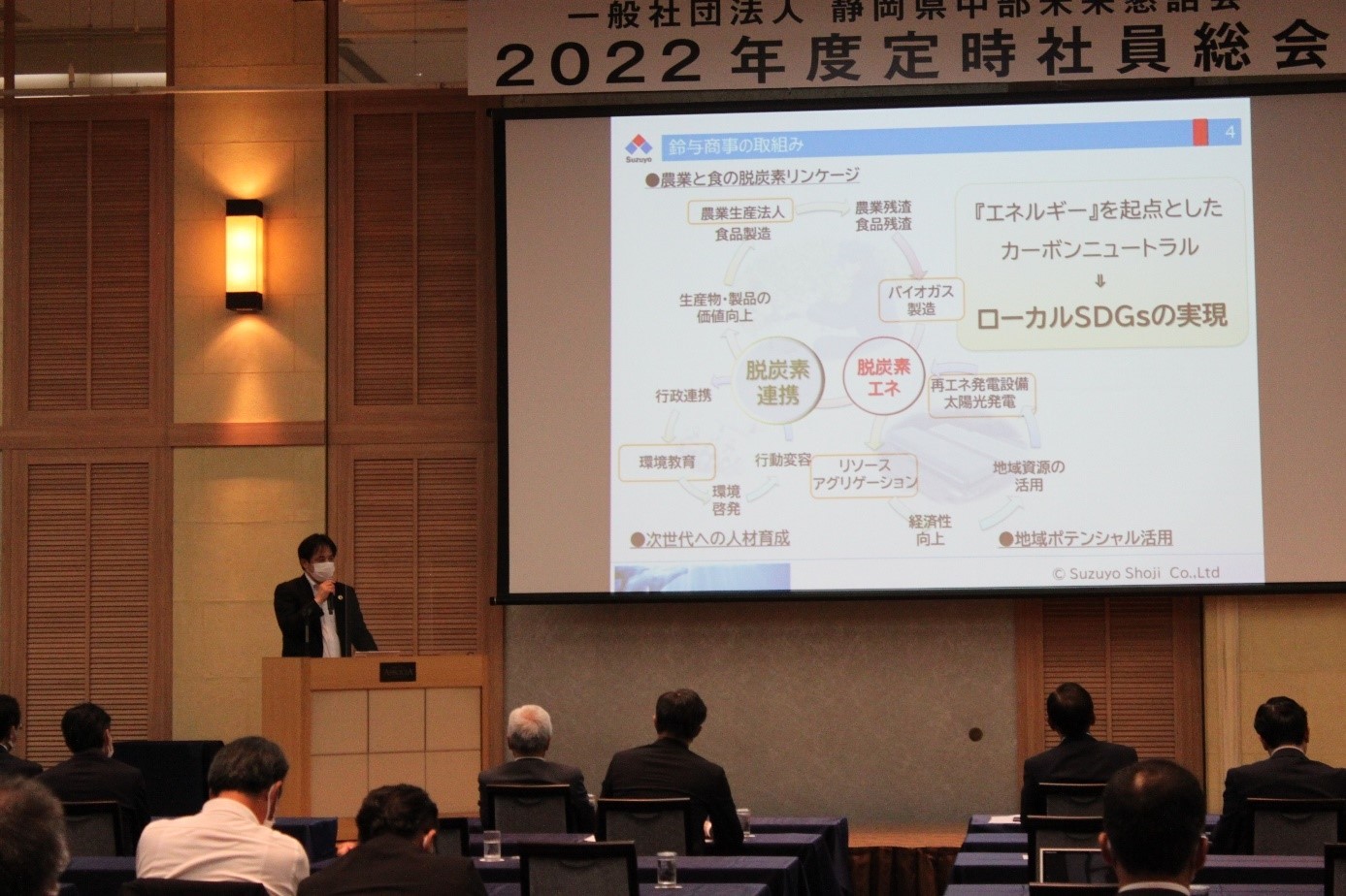 静岡県中部未来懇話会主催 春季シンポジウムにおける当社ＳＤＧｓ
